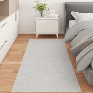 Vidaxl vloerkleden rechthoekig huarte crème 200 x 80 cm polyester