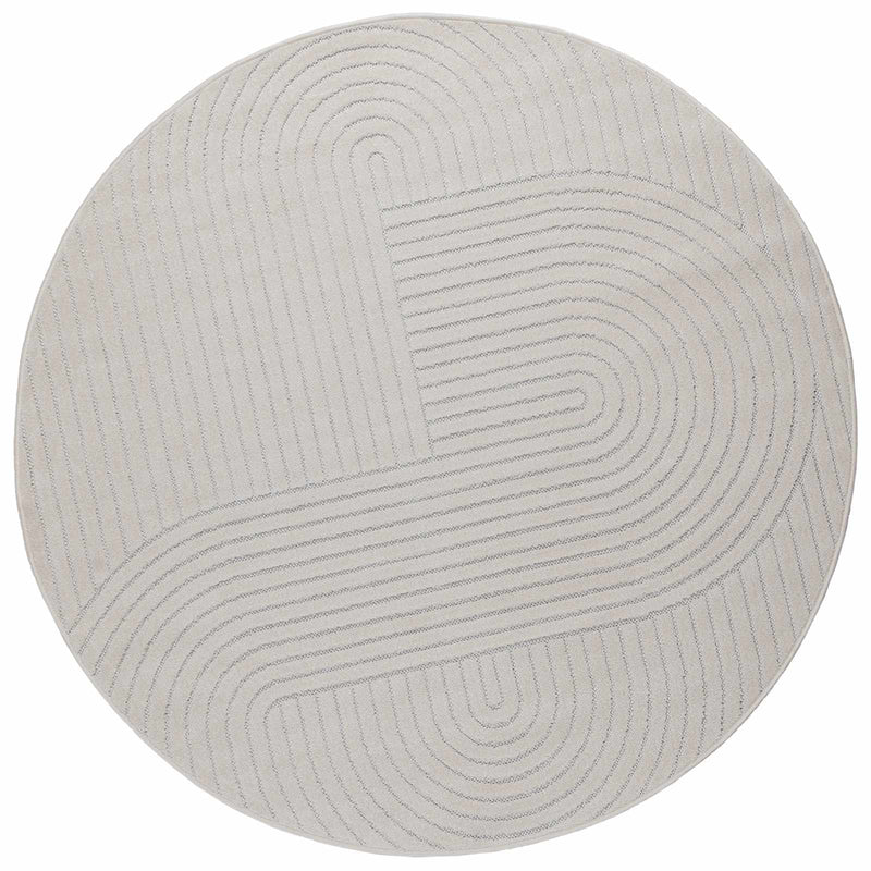 Afbeelding laden in galerijviewer, Vidaxl vloerkleden rond huarte crème ø 200 cm polyester
