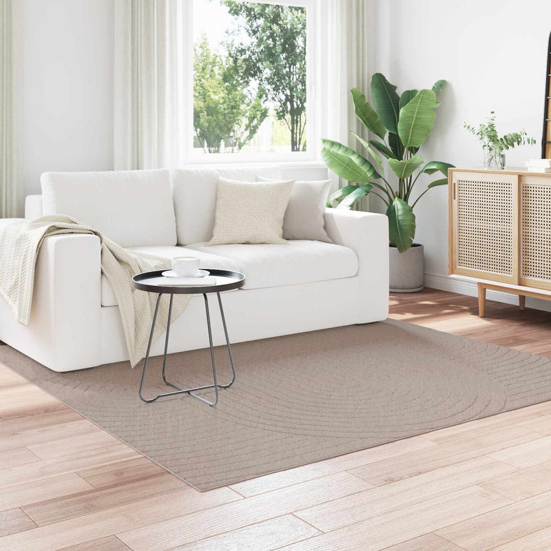 Afbeelding laden in galerijviewer, Vidaxl vloerkleden vierkant huarte beige 120 x 120 cm polyester
