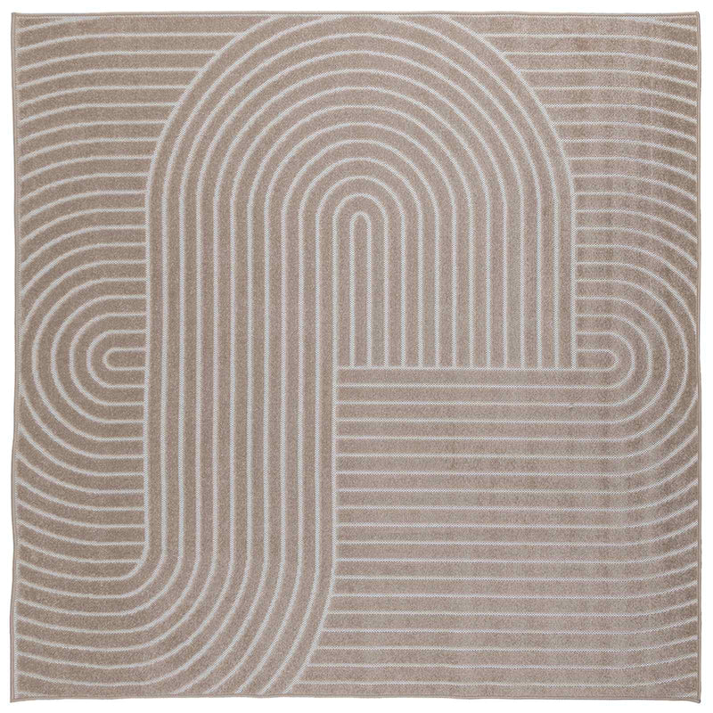 Afbeelding laden in galerijviewer, Vidaxl vloerkleden vierkant huarte beige 120 x 120 cm polyester

