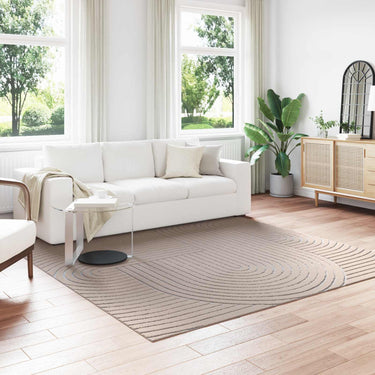 Vidaxl vloerkleden vierkant huarte beige 240 x 240 cm polyester