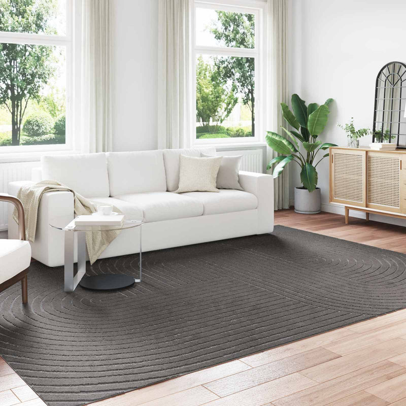 Afbeelding laden in galerijviewer, Vidaxl vloerkleden rechthoekig huarte antraciet 340 x 240 cm polyester
