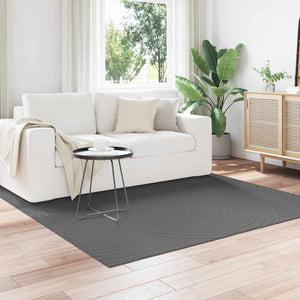 Vidaxl vloerkleden vierkant huarte antraciet 120 x 120 cm polyester