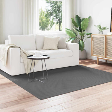 Vidaxl vloerkleden vierkant huarte antraciet 200 x 200 cm polyester