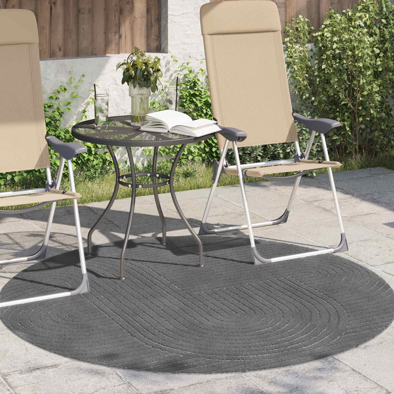 Chargez l'image dans la visionneuse de la galerie, Vidaxl vloerkleden rond huarte antraciet ø 120 cm polyester
