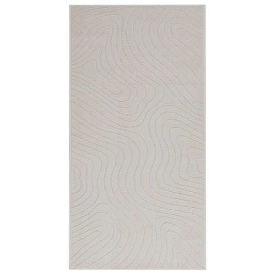 Vidaxl vloerkleden rechthoekig huarte crème 200 x 80 cm polyester