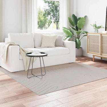 Vidaxl vloerkleden vierkant huarte crème 200 x 200 cm polyester
