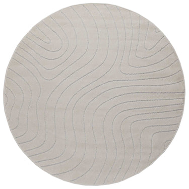 Vidaxl vloerkleden rond huarte crème ø 200 cm polyester