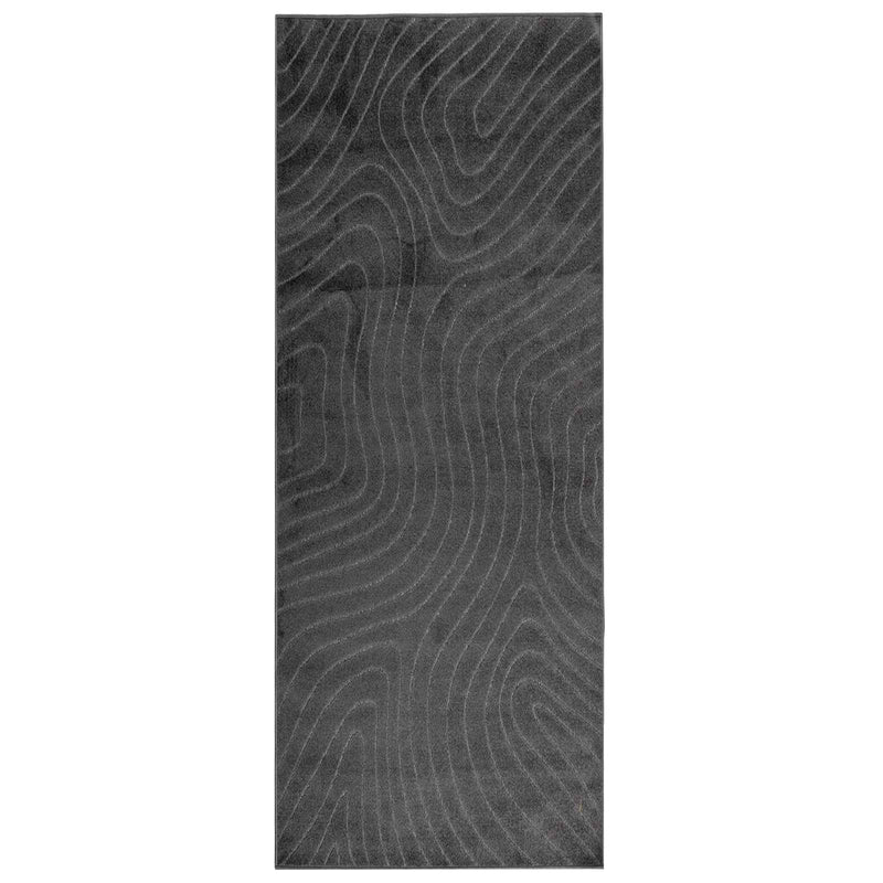 Afbeelding laden in galerijviewer, Vidaxl vloerkleden rechthoekig huarte antraciet 200 x 80 cm polyester
