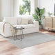 Vidaxl binnen kleed lugo crèmekleurig 120 x 120 cm polyester