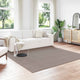 Vidaxl vloerkleden huarte crème en taupe 240 x 240 cm polyester