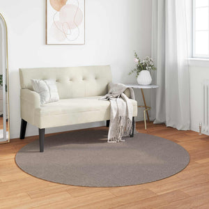 Vidaxl vloerkleden rond huarte crème en taupe ø 120 cm polyester