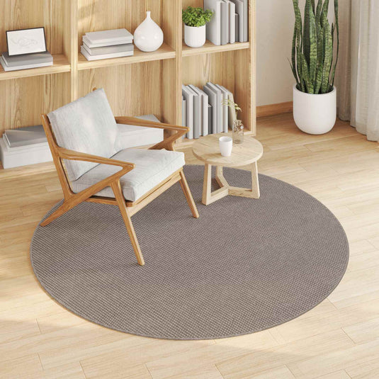 Vidaxl vloerkleden rond huarte crème en taupe ø 160 cm polyester