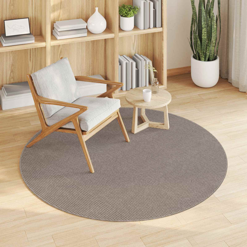 Chargez l'image dans la visionneuse de la galerie, Vidaxl vloerkleden rond huarte crème en taupe ø 160 cm polyester
