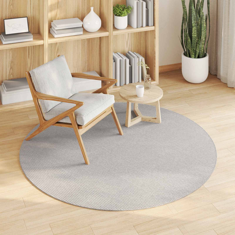 Chargez l'image dans la visionneuse de la galerie, Vidaxl vloerkleden rond huarte crème en grijs ø 160 cm polyester
