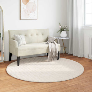 Vidaxl vloerkleden rond huarte crème ø 120 cm polyester