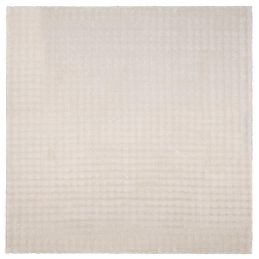 Vidaxl vloerkleden vierkant huarte beige 240 x 240 cm polyester
