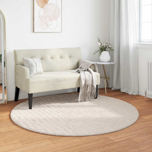 Vidaxl vloerkleden rond huarte beige ø 200 cm polyester