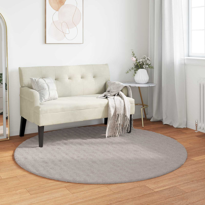 Afbeelding laden in galerijviewer, Vidaxl vloerkleden rond huarte zand ø 160 cm polyester
