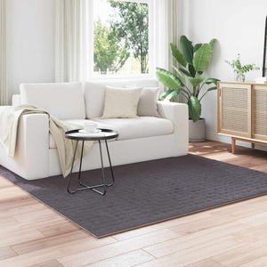 Vidaxl vloerkleden vierkant huarte antraciet 200 x 200 cm polyester