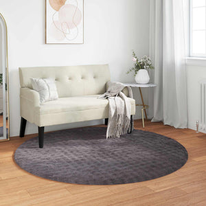 Vidaxl vloerkleden rond huarte antraciet ø 120 cm polyester