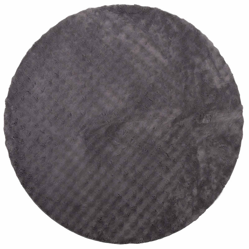 Afbeelding laden in galerijviewer, Vidaxl vloerkleden rond huarte antraciet ø 120 cm polyester
