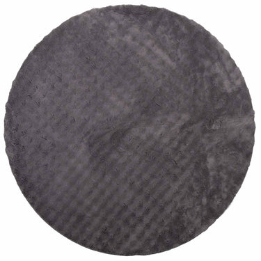 Vidaxl vloerkleden rond huarte antraciet ø 200 cm polyester