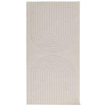 Vidaxl vloerkleden rechthoekig huarte crème 150 x 80 cm polyester