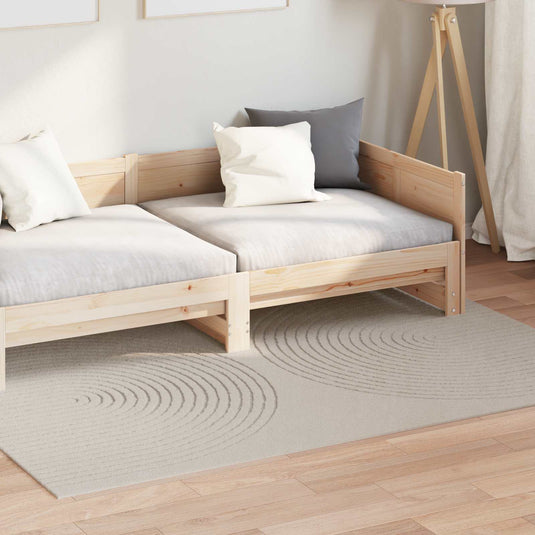 Vidaxl vloerkleden rechthoekig huarte crème 170 x 120 cm polyester
