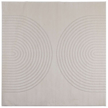 Vidaxl vloerkleden vierkant huarte crème 200 x 200 cm polyester