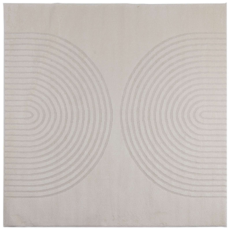 Afbeelding laden in galerijviewer, Vidaxl vloerkleden vierkant huarte crème 240 x 240 cm polyester
