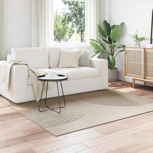 Vidaxl vloerkleden vierkant huarte beige 200 x 200 cm polyester