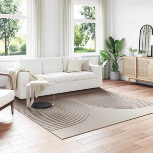 Vidaxl vloerkleden vierkant huarte beige 240 x 240 cm polyester