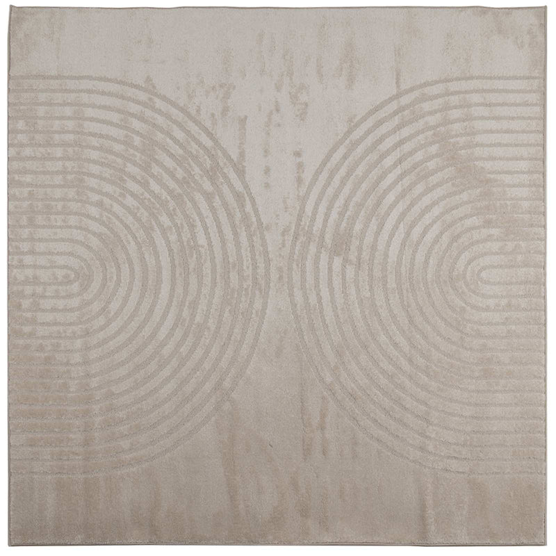 Chargez l'image dans la visionneuse de la galerie, Vidaxl vloerkleden vierkant huarte beige 240 x 240 cm polyester
