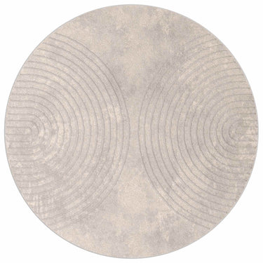 Vidaxl vloerkleden rond huarte beige ø 200 cm polyester