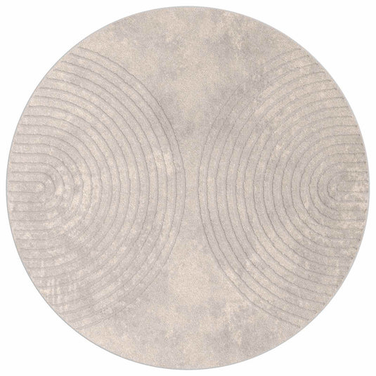 Vidaxl vloerkleden rond huarte beige ø 200 cm polyester