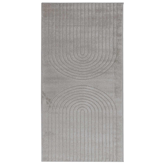 Vidaxl vloerkleden rechthoekig huarte grijs 150 x 80 cm polyester