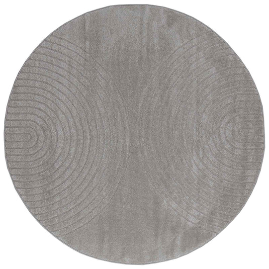 Vidaxl vloerkleden rond huarte grijs ø 160 cm polyester