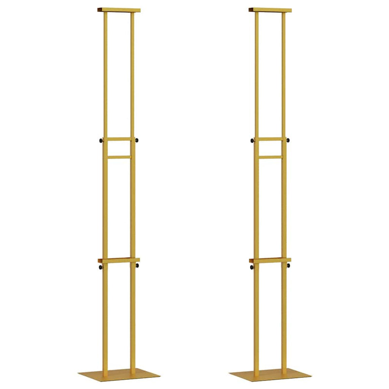 ギャラリービューアに画像をロードする, Vidaxl beurs displays 2 pcs goud 30 x 23,5 x 210 cm staal
