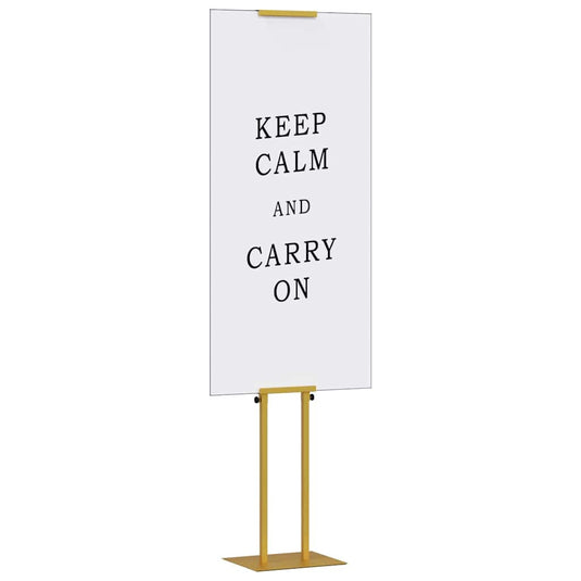 Vidaxl beurs displays 2 pcs goud 30 x 23,5 x 210 cm staal