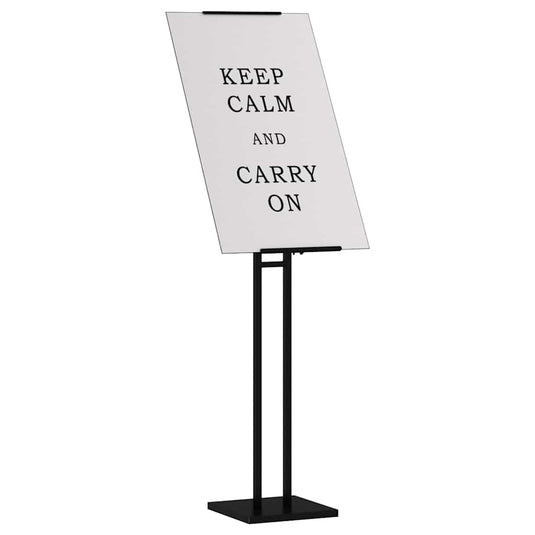 Vidaxl beurs displays 2 pcs zwart 26,5 x 26,5 x 150 cm staal