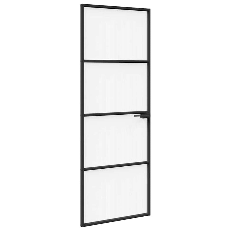 Afbeelding laden in galerijviewer, Vidaxl huisdeur 76 x 201,5 x 3,5 cm aluminium en gehard glas
