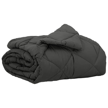 Vidaxl zomer dekbed antraciet 200 x 155 cm microfiber