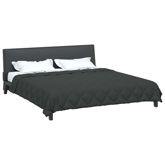 Vidaxl zomer dekbed antraciet 200 x 200 cm microfiber