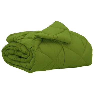 Vidaxl zomer dekbed groen 200 x 135 cm microfiber