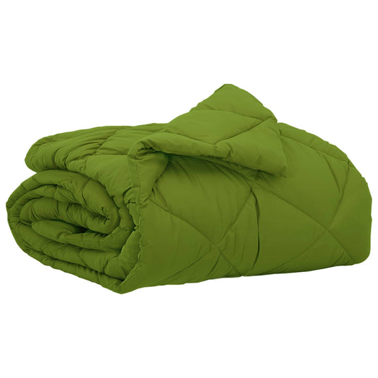 Vidaxl zomer dekbed groen 200 x 135 cm microfiber