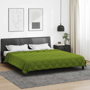Vidaxl zomer dekbed groen 240 x 260 cm microfiber