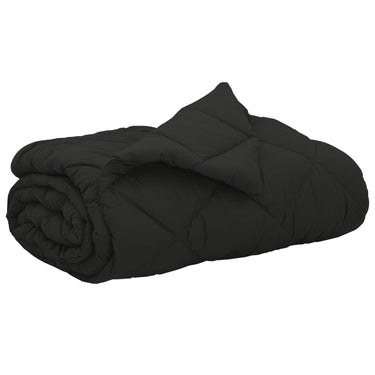 Vidaxl zomer dekbed zwart 200 x 200 cm microfiber