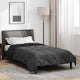 Vidaxl zomer dekbed zwart en anthraciet 200 x 140 cm microfiber