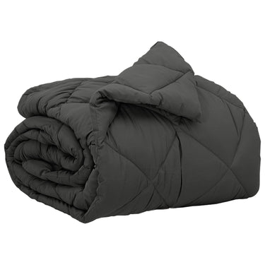 Vidaxl vol jaar dekbed antraciet 200 x 140 cm microfiber
